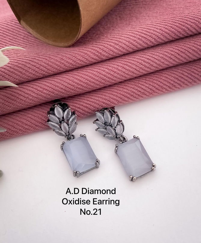 Designer AD Diamond Earrings Wholesale Shop In Surat
